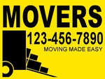 Moving Company - Yellow Background 