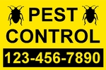 Pest Control yellow  background