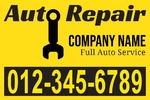 Auto Repair yellow background