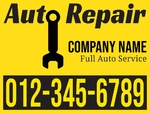 Auto Repair - Yellow Background