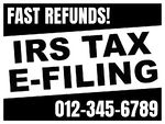 Tax Refund Sign 15