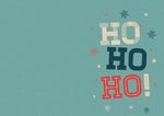 Christmas Card Ho Ho Ho
