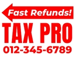 Tax Return Sign 09