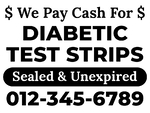 Diabetic Test Strips Sign 10