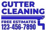 12x18 Yard Sign_1-Color_Gutter Cleaning Sign 04