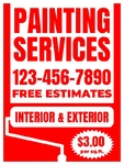 18x24 Yard Sign_1-Color_Painting Sign 05