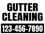 18x24 Yard Sign_1-Color_Gutter Cleaning Sign 01