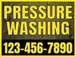 18x24 Yard Sign_Yellow Coroplast_Pressure Washing Sign 03