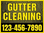 18x24 Yard Sign_Yellow Coroplast_Gutter Cleaning Sign 03