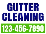 18x24 Yard Sign_2-Color_Gutter Cleaning Sign 01