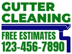18x24 Yard Sign_2-Color_Gutter Cleaning Sign 04