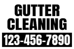 12x18 Yard Sign_1-Color_Gutter Cleaning Sign 01