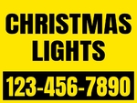 18x24 Yard Sign_Yellow Coroplast_Christmas Lights Sign 01