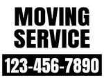 18x24 Yard Sign_1-Color_Moving Service Sign 01