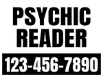 18x24 Yard Sign_1-Color_Psychic Sign 01