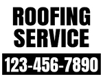 18x24 Yard Sign_1-Color_Roofing Sign 01
