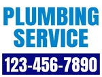 18x24 Yard Sign_2-Color_Plumbing Sign 01