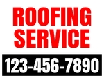18x24 Yard Sign_2-Color_Roofing Sign 01