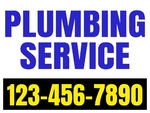 18x24 Yard Sign_3-Color_Plumbing Sign 01
