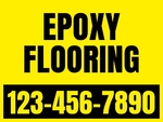 18x24 Yard Sign_Yellow Coroplast_Epoxy Flooring Sign 01