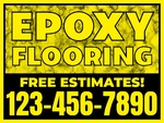 18x24 Yard Sign_Yellow Coroplast_Epoxy Flooring Sign 03