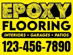 18x24 Yard Sign_Yellow Coroplast_Epoxy Flooring Sign 06