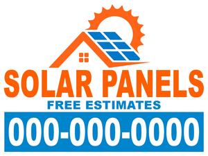 18x24 Yard Sign_2-Color_Solar Panel Sign 03