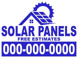 18x24 Yard Sign_1-Color_Solar Panel Sign 03