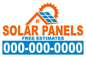 12x18 Yard Sign_2-Color_Solar Panel Sign 03