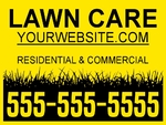 Lawn care - Yellow Background