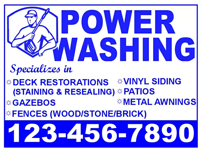 Power Washing List