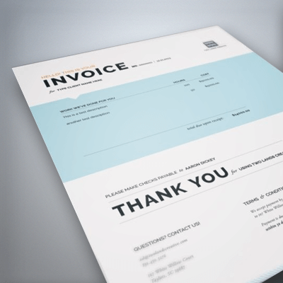 Custom NCR forms for invoices