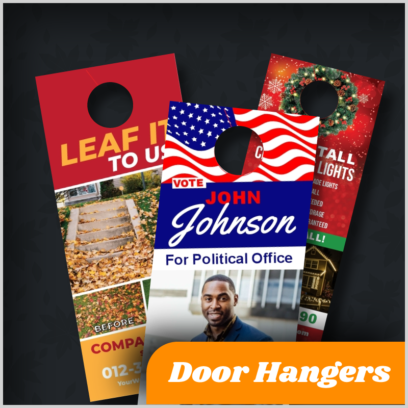 Door Hanger Business Promotional Print Materials 