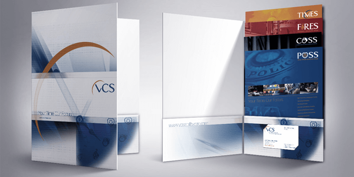 Presentation folders for small business adverting 